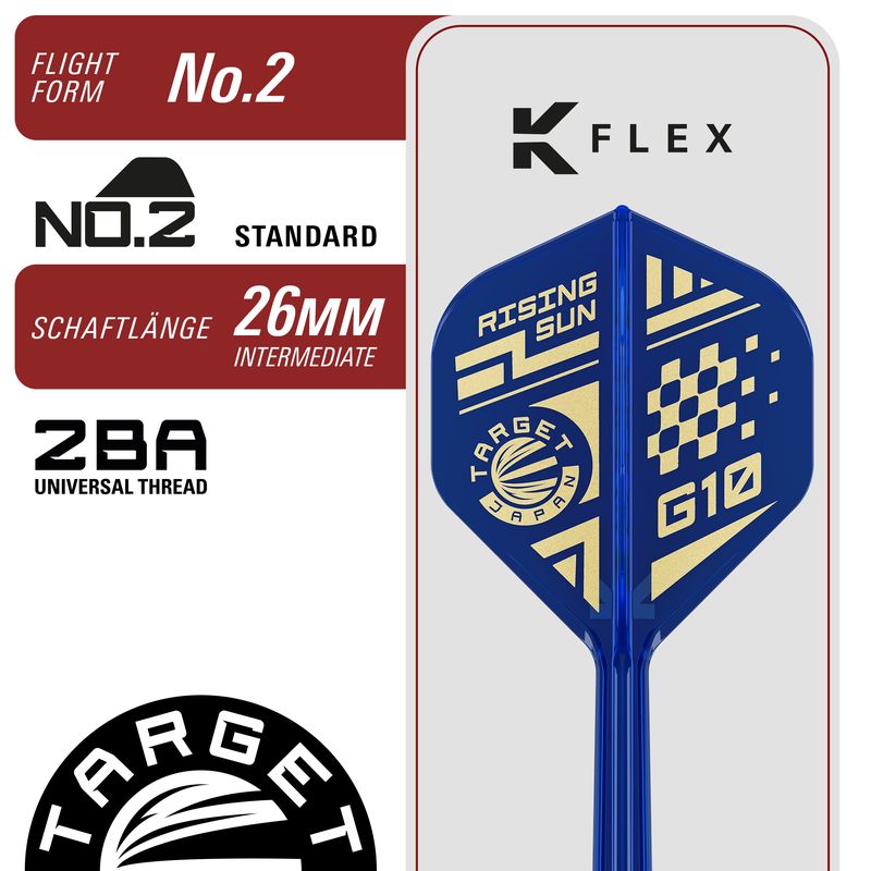 THE RISING SUN GEN10.5 95% 22G /24G SP STEEL TIP DARTS 2026