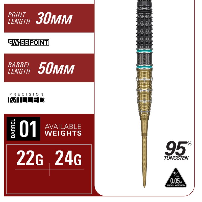 THE MIRACLE GEN7.5 95% SP STEEL TIP DARTS 2026