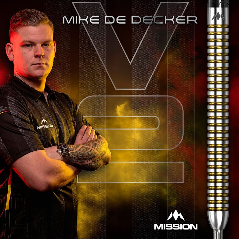Mission Mike De Decker R2.5 Darts - Steel Tip - 90% Tungsten - V2
