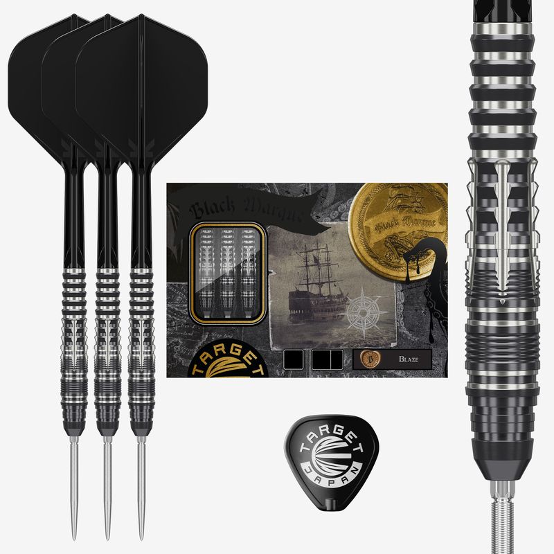 BLACK MARQUE BLAZE 23G/25G SP STEEL TIP DARTS 2026