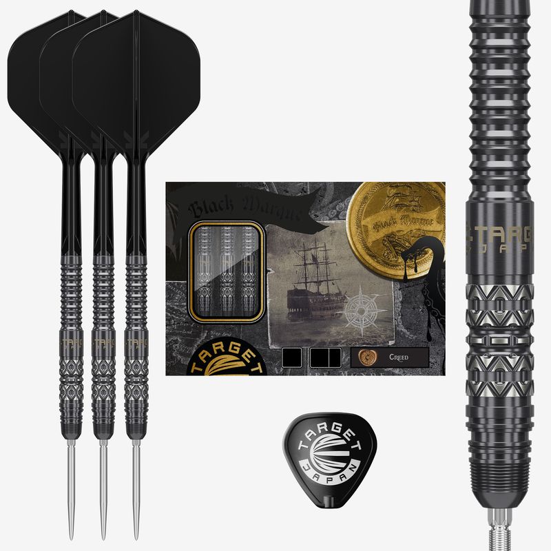 BLACK MARQUE CREED 23G / 25G  SP STEEL TIP DARTS 2026