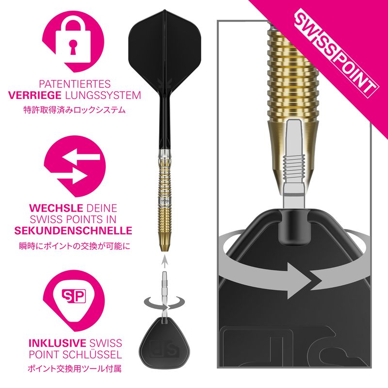 BLACK MARQUE ENZO 22G / 24G SP STEEL TIP DARTS 2026