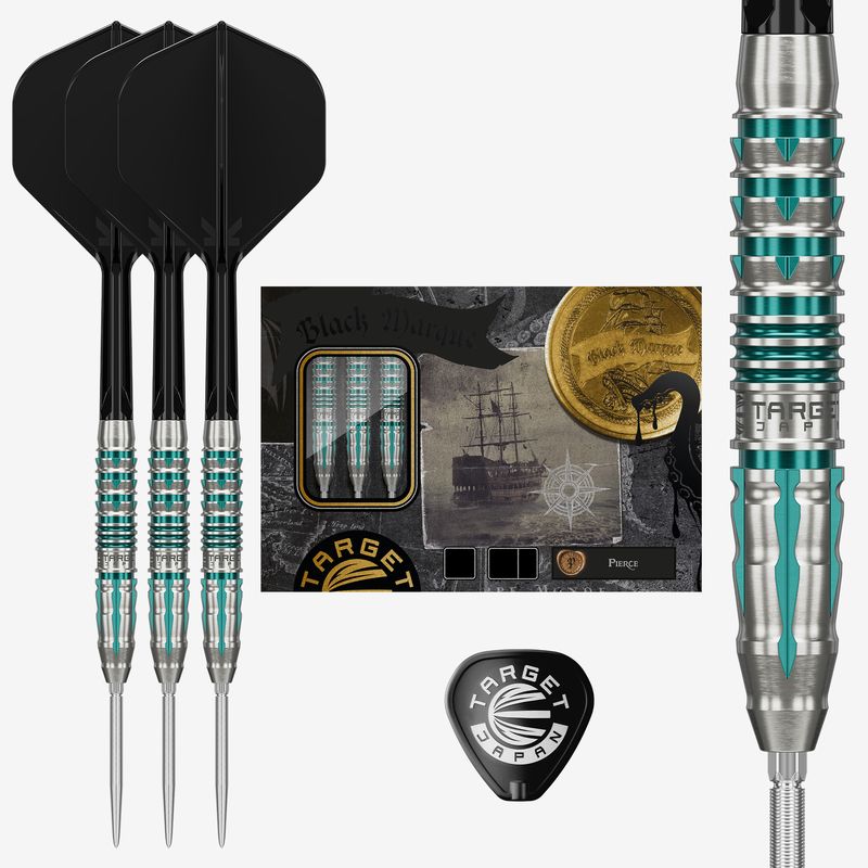 BLACK MARQUE PIERCE 22G / 24G SP STEEL TIP DARTS 2026