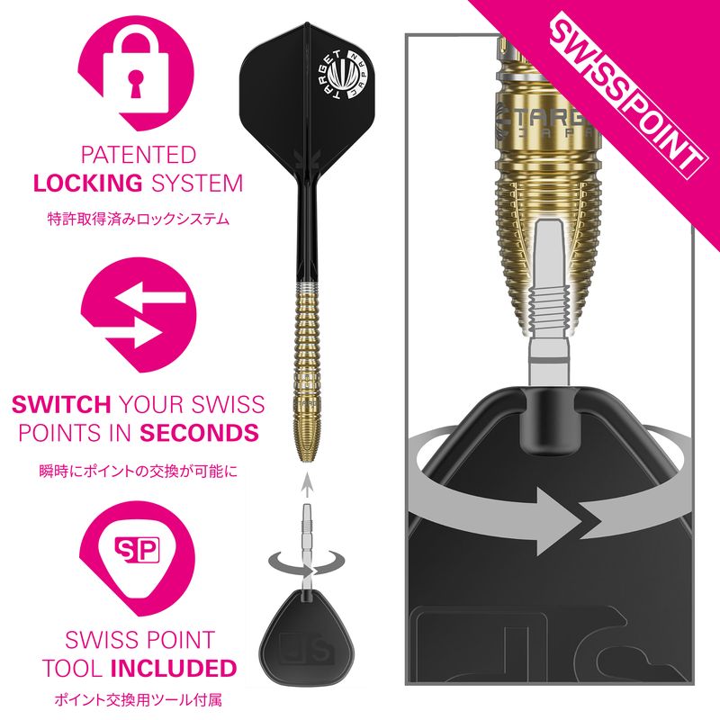 PRIME SERIES HOT SHOT GEN3 90% SP STEEL TIP DARTS 2026