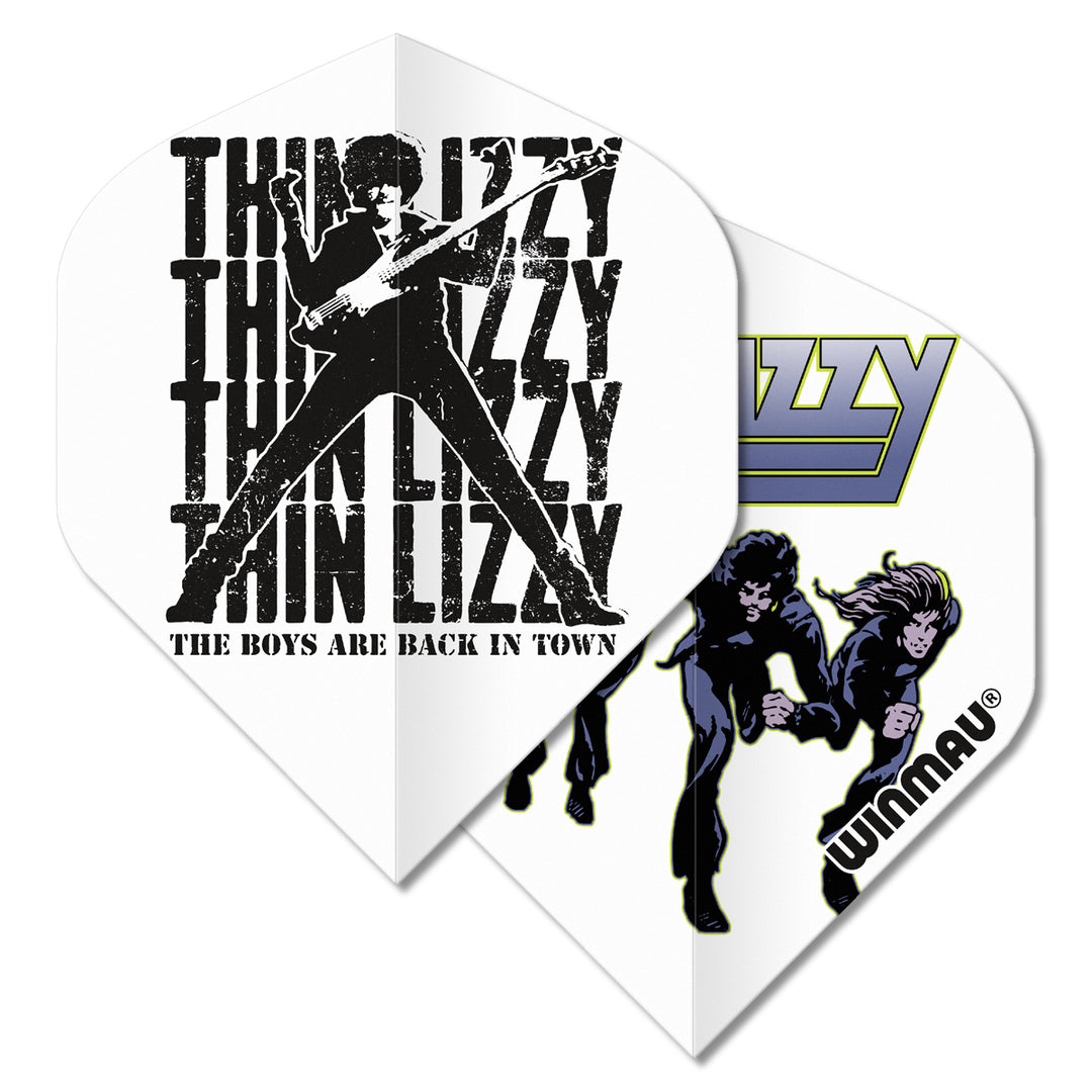 Winmau Rock Legends Thin Lizzy White Dart Flights