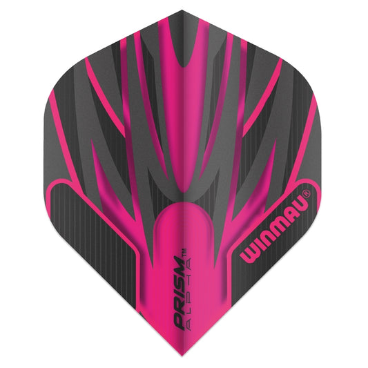 Winmau Flights – Prism Alpha – Black & Pink – Standard