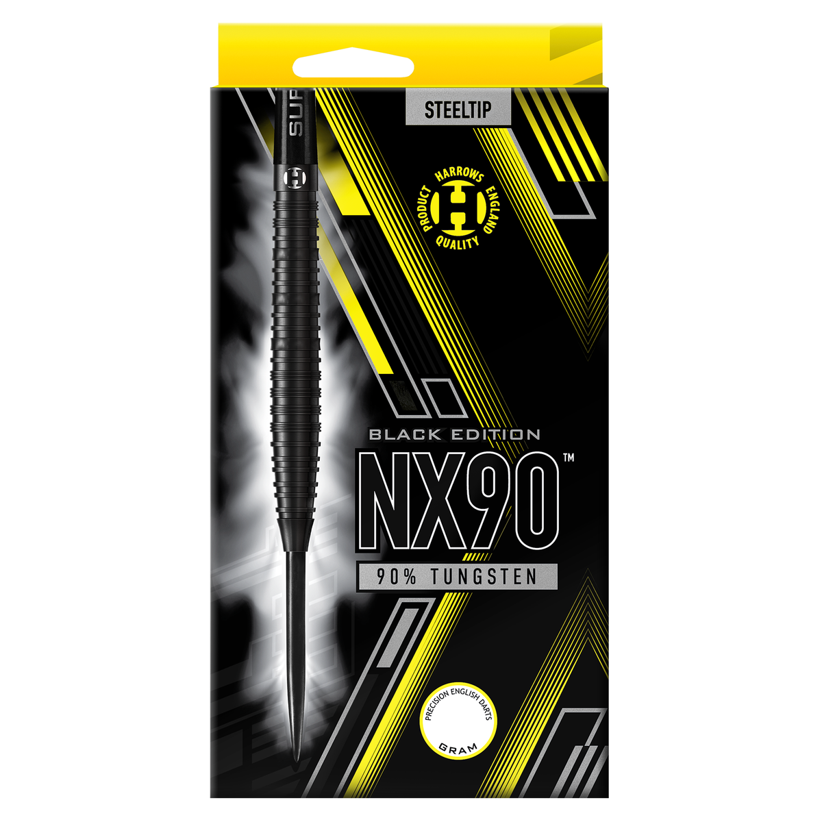 Harrows NX90 Black Edition 90% Tungsten Steel Tip Darts by Harrows