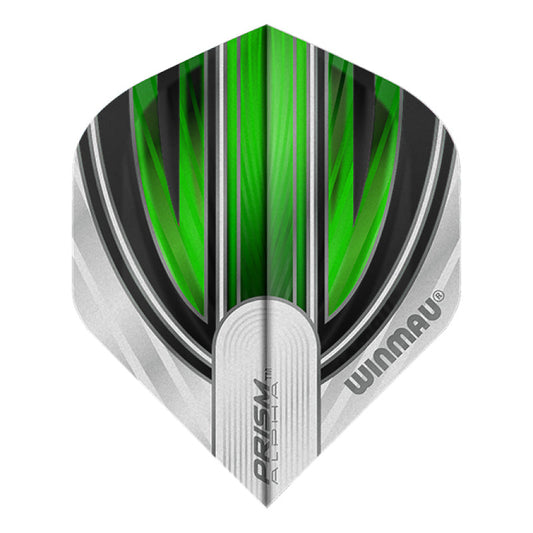 Winmau White, Black & Green Prism Alpha Standard