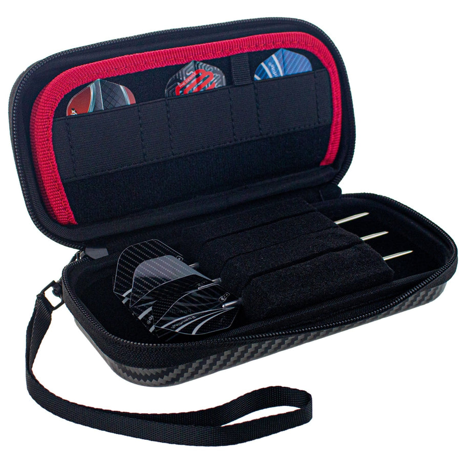 Bull's Orbis Dart Case - Strong ABS Material - HS - S - Carbon - Grey
