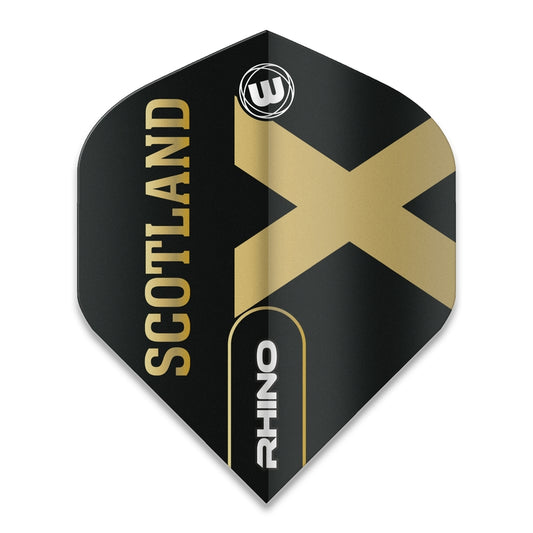 Winmau Flights – Rhino Extra Thick – Black & Gold Flag – Scotland
