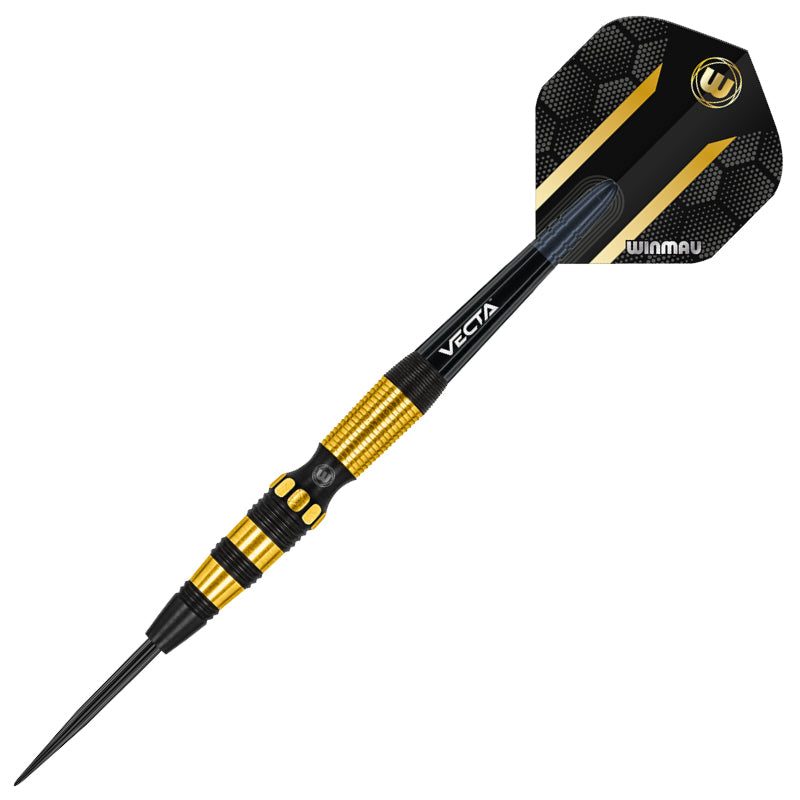 Winmau Simon Whitlock Gold - Black 90% Tungsten Steel Tip Darts