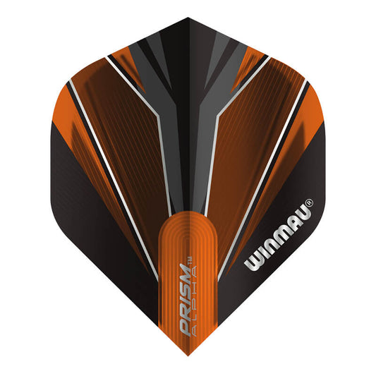 Winmau Black & Orange Prism Alpha Standard