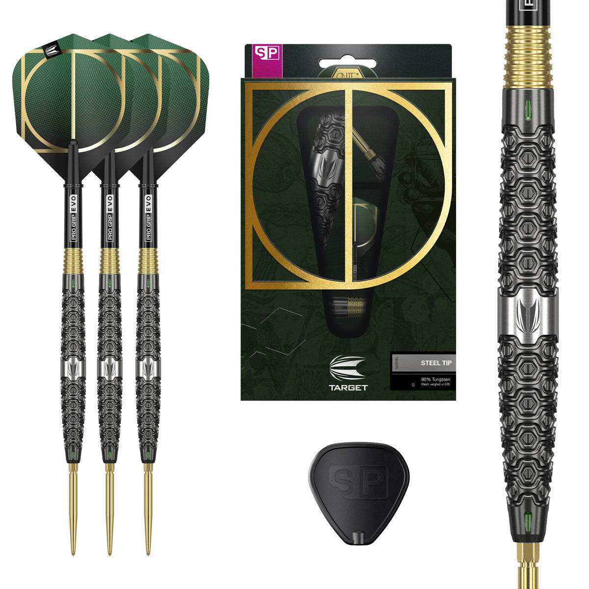 Target Cult SP01 90% Tungsten Swiss Point Steel Tip Darts