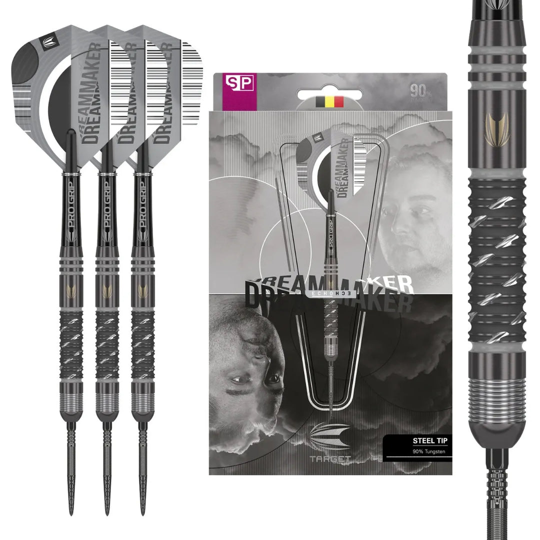 Target Dimitri Van Den Bergh x Echo 90% Tungsten SP Steel Tip Darts
