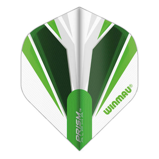Winmau White & Green Prism Alpha Standard