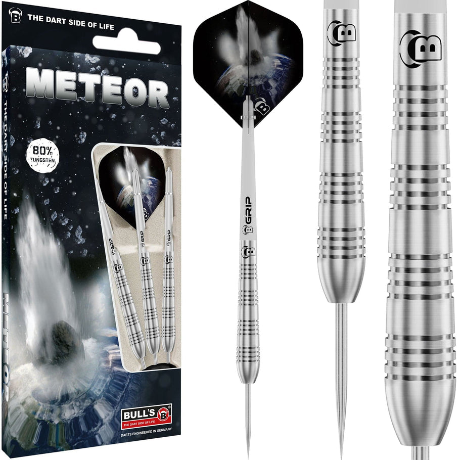 Bull's Meteor Darts - Steel Tip - 80% Tungsten - MT11 - Torpedo Ring