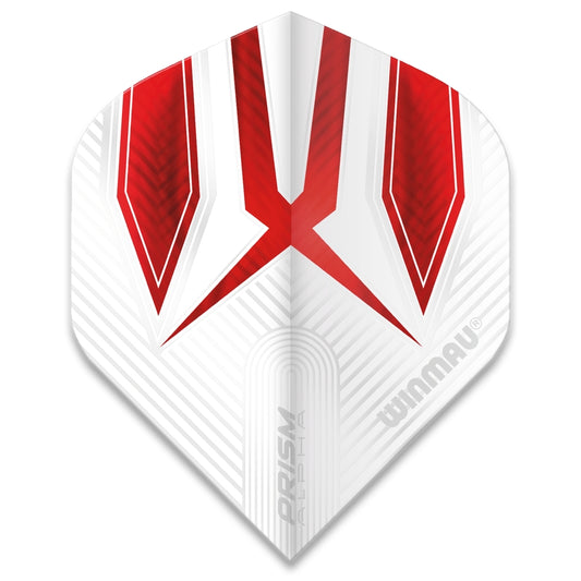 Winmau Flights – Prism Alpha – White & Red – Standard