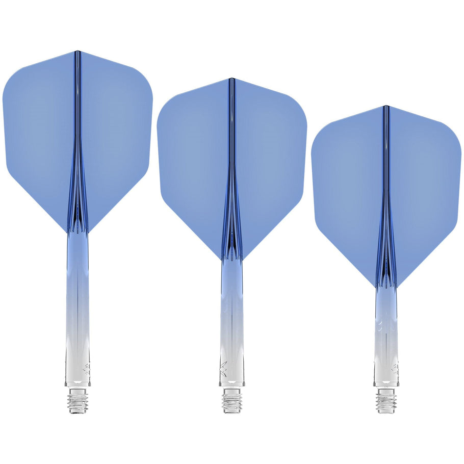 Mission Force 90 - New Moulded Flight & Shaft System - Standard No6 - Gradient - Transparent Blue