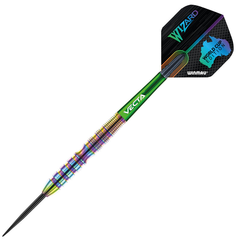 Winmau Simon Whitlock 90% Tungsten World Cup Rainbow SE Edition Steel Tip Darts