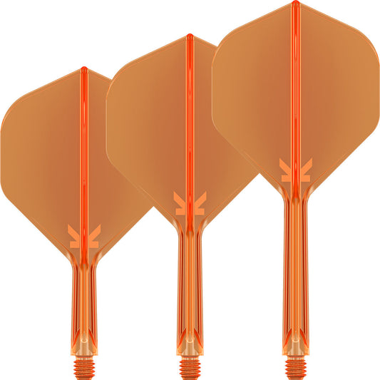 Target K-Flex Neon Orange No2 One Piece Dart Flights