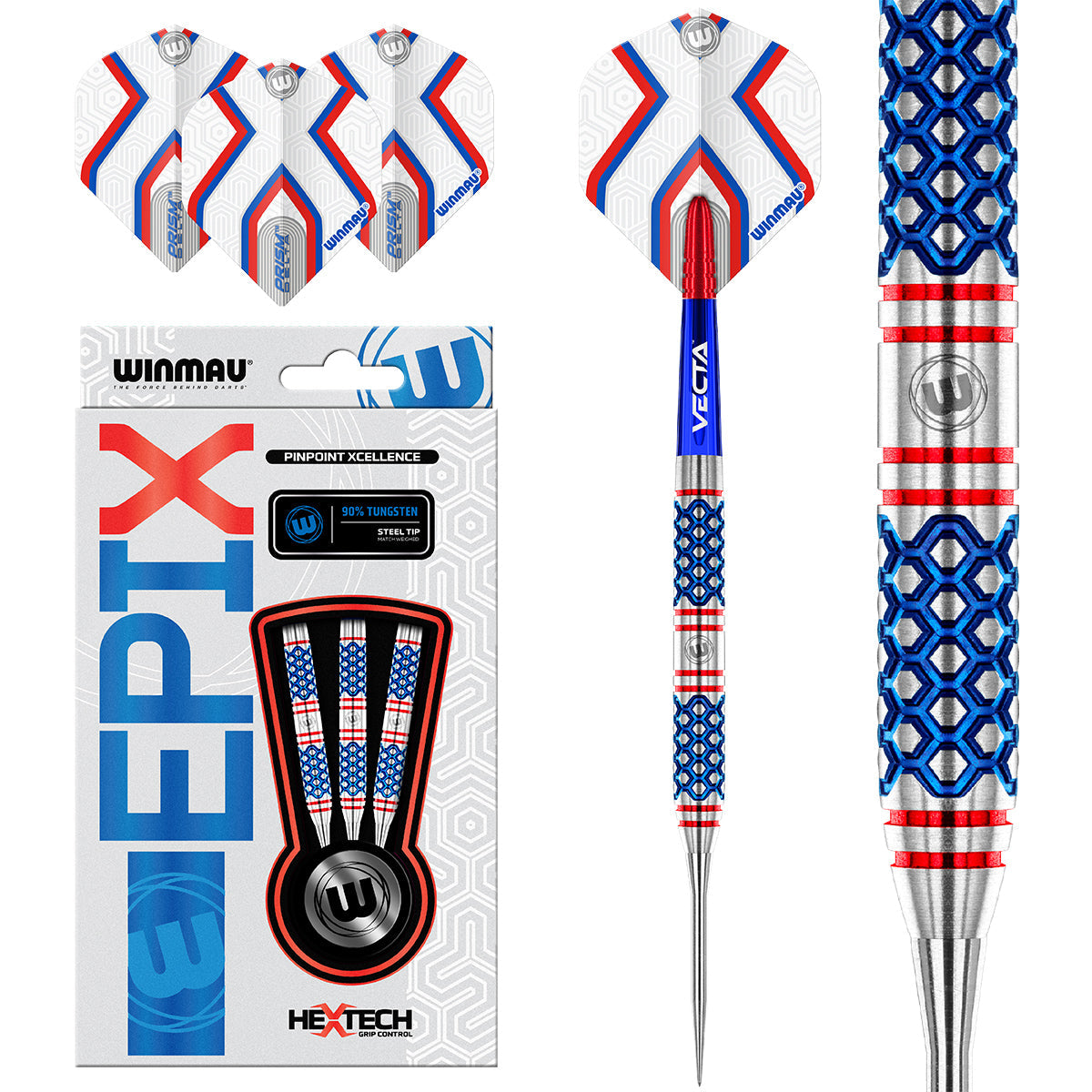 Winmau Epix 90% Tungsten Steel Tip Darts