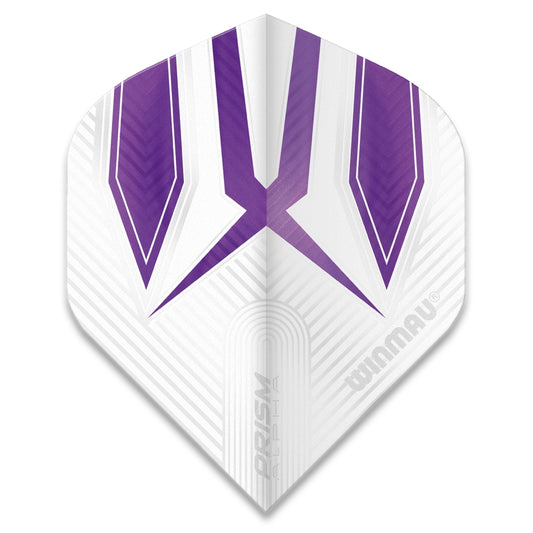 Winmau Flights – Prism Alpha – White & Purple – Standard