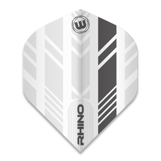 Winmau Flights – Rhino Extra Thick – White & Grey