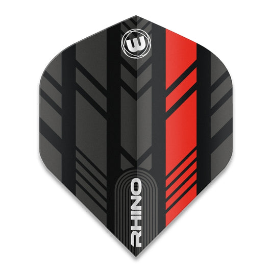 Winmau Flights – Rhino Extra Thick – Black & Red