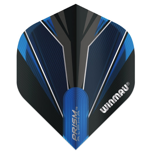 Winmau Flights – Prism Alpha – Black & Blue – Standard