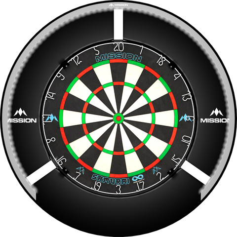 Mission Torus 270 Dartboard Lighting - Bright White Light