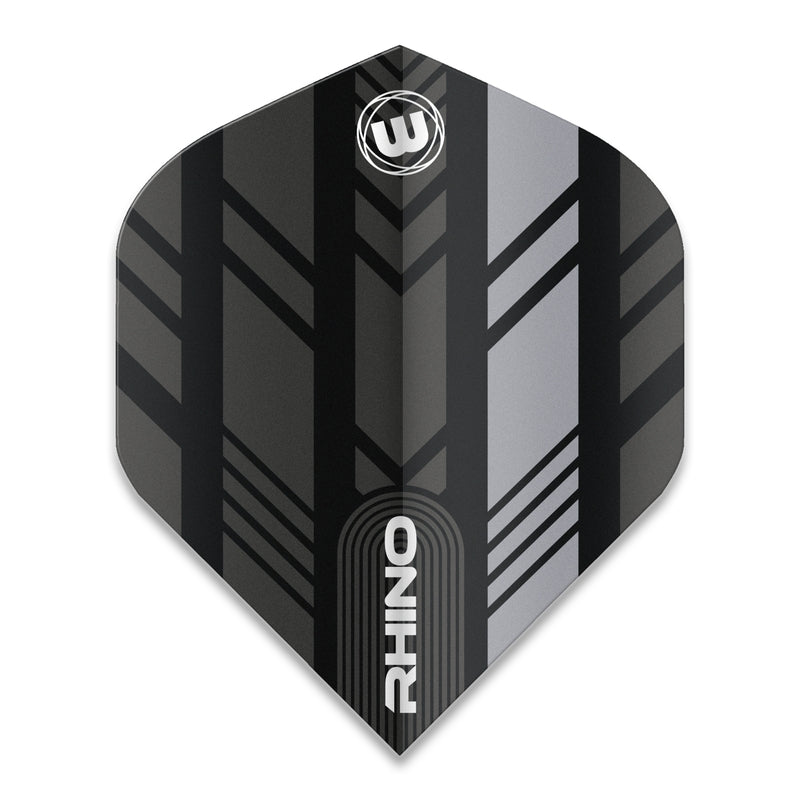 Winmau Flights – Rhino Extra Thick – Black & Grey