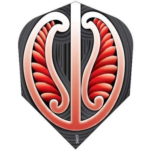 Shot Warrior Kapene Std.6 Red Darts Flights