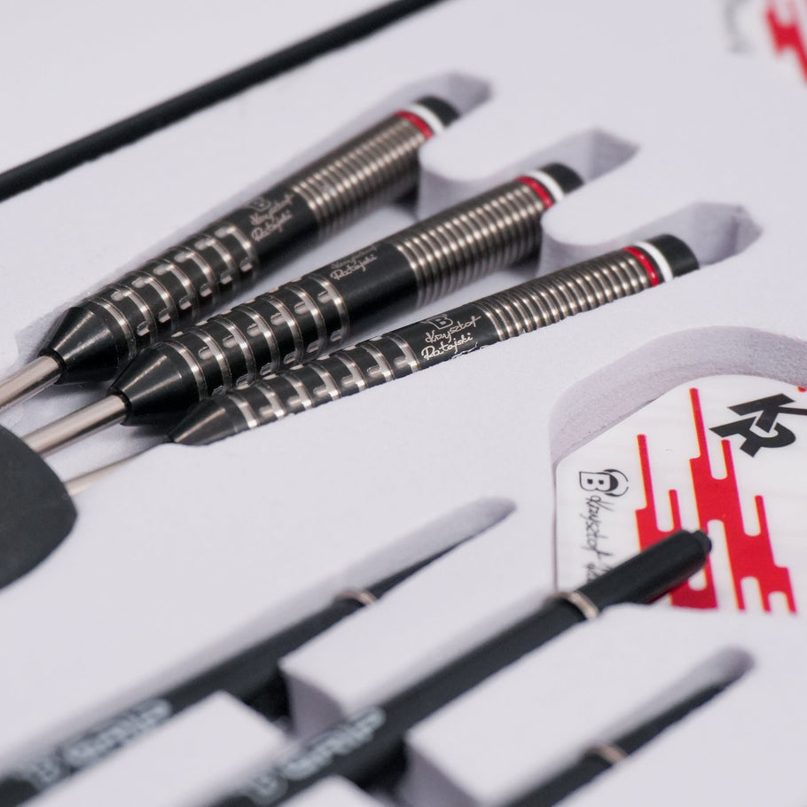 Bull's Krysztof Ratajski Darts - Steel Tip - 90% Tungsten - Black