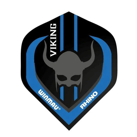 Winmau Rhino Standard Extra Thick Black & Blue Viking Flights