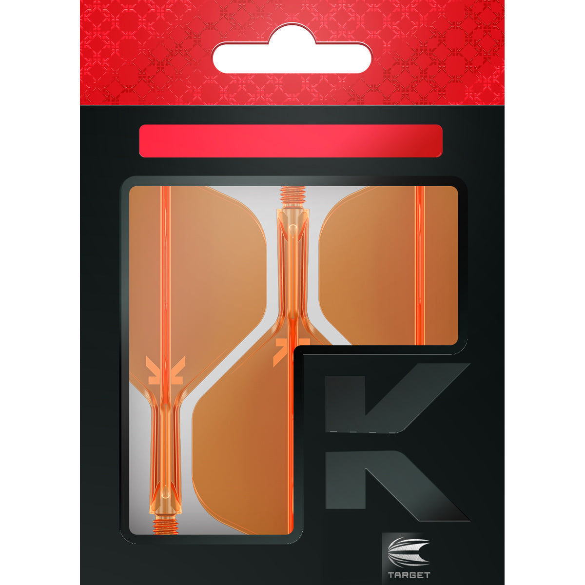 Target K-Flex Neon Orange No2 One Piece Dart Flights