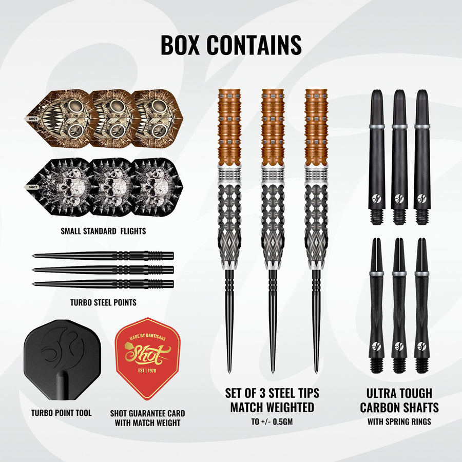 Shot Gnarly Gnasha Turbo Point 95% Tungsten Steel Tip Darts 35% off New arrival