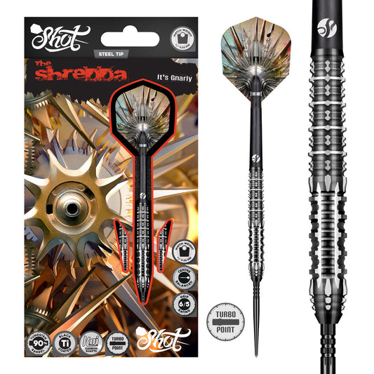 Shot Gnarly Shredda Turbo Point 90% Tungsten Steel Tip Darts