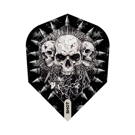 Shot Gnarly Skulls Dart Flights No6