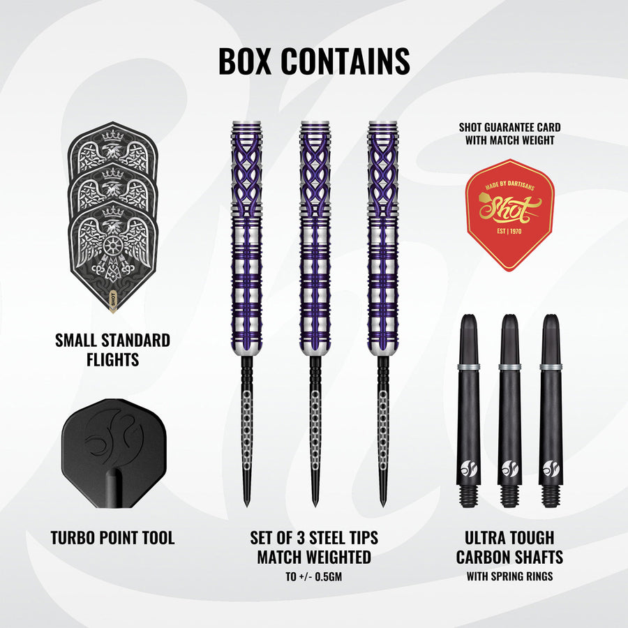 Shot Goths Visara Turbo Point 90% Tungsten Steel Tip Darts