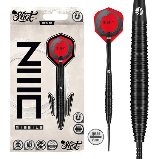 Shot Zen Missile Turbo Point 90% Tungsten Steel Tip Darts