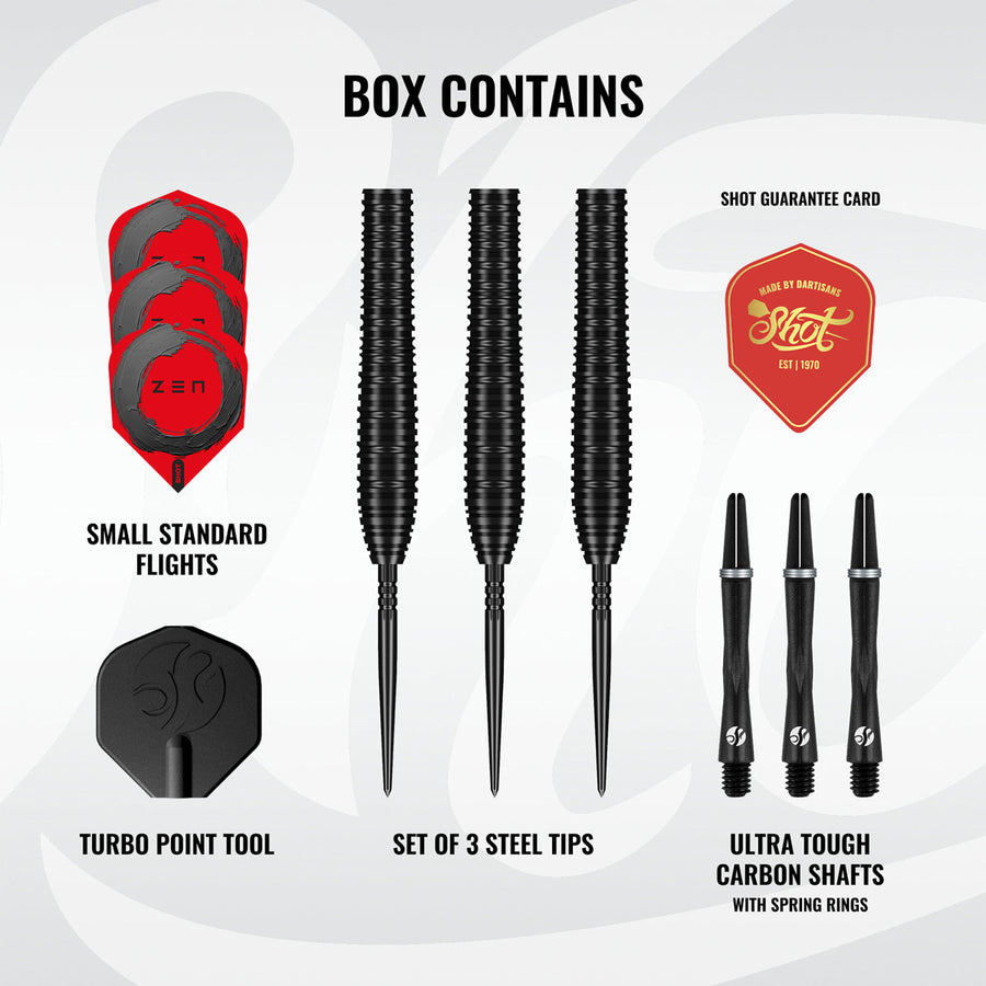 Shot Zen Torpedo Turbo Point 90% Tungsten Steel Tip Darts