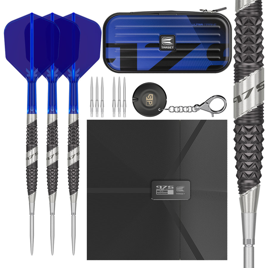 975 Ultra Marine 03 97.5% Tungsten Swiss Point Steel Tip Darts by Target