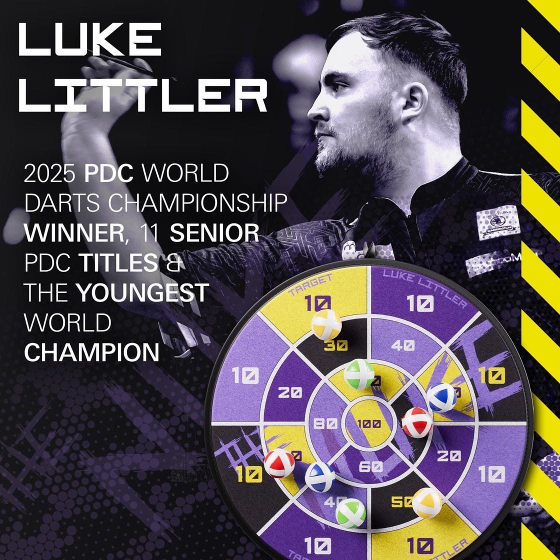 Luke Littler Fabric Dartboard