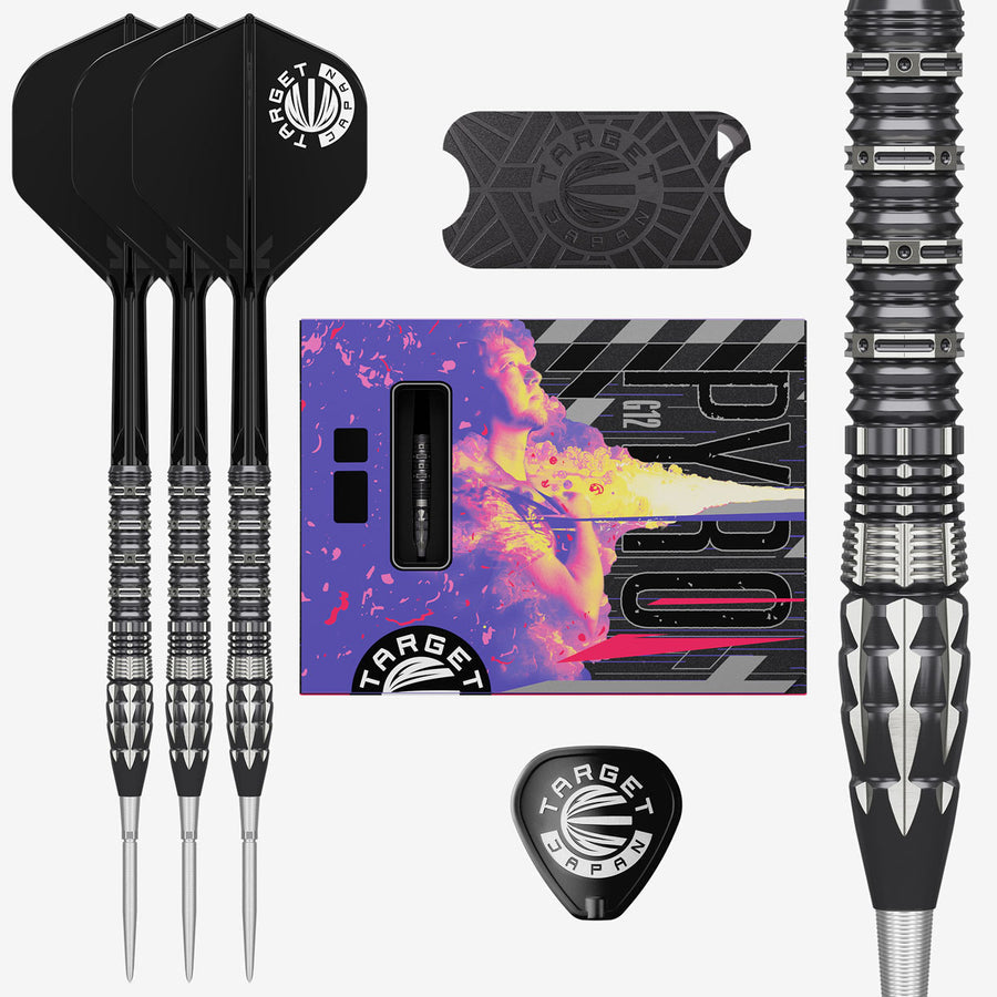 Target Japan Mitsumasa Hoshino Pyro G12 Swiss Point 90% Tungsten Steel Tip Darts