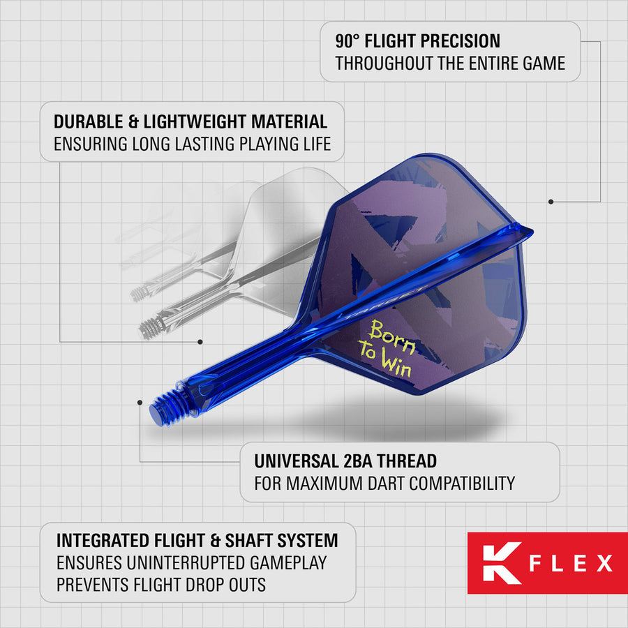 Target Luke Littler World Champion 2026 K-Flex Integrated Flights & Shafts TSS26
