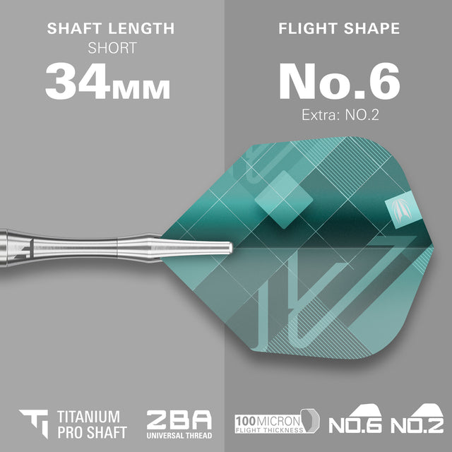 Target Rove 03 90% Tungsten SP Steel Tip Darts