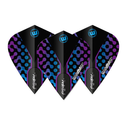 Winmau Prism Zeta Kite Black/Purple Dart Flights